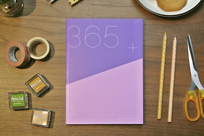 365カレンダー手帳 Ⅳ v.2/一週間の計画#パープル - カレンダー - 紙 パープル