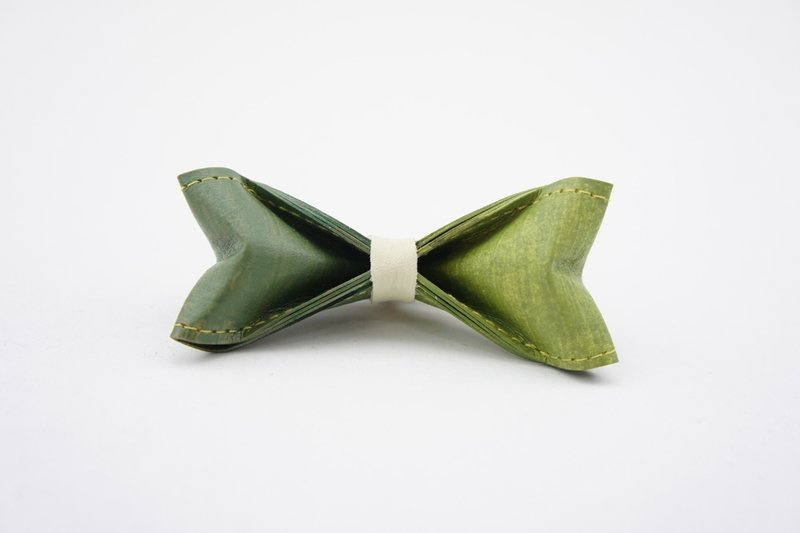 10/10 design PAPER BOW TIE 雙色領結（蝴蝶結、領帶） 手工訂製《草地雙綠色》【適合送禮/生日禮物/男女朋友/婚禮 】 - 領帶/領帶夾 - 防水材質 綠色
