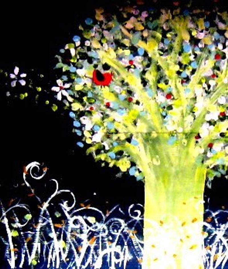 Luminous tree - Posters - Pigment 