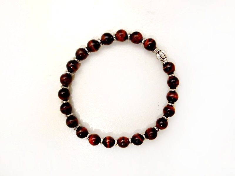 Romantic edge _ Compass (red eye of the tiger) - Bracelets - Other Materials Brown