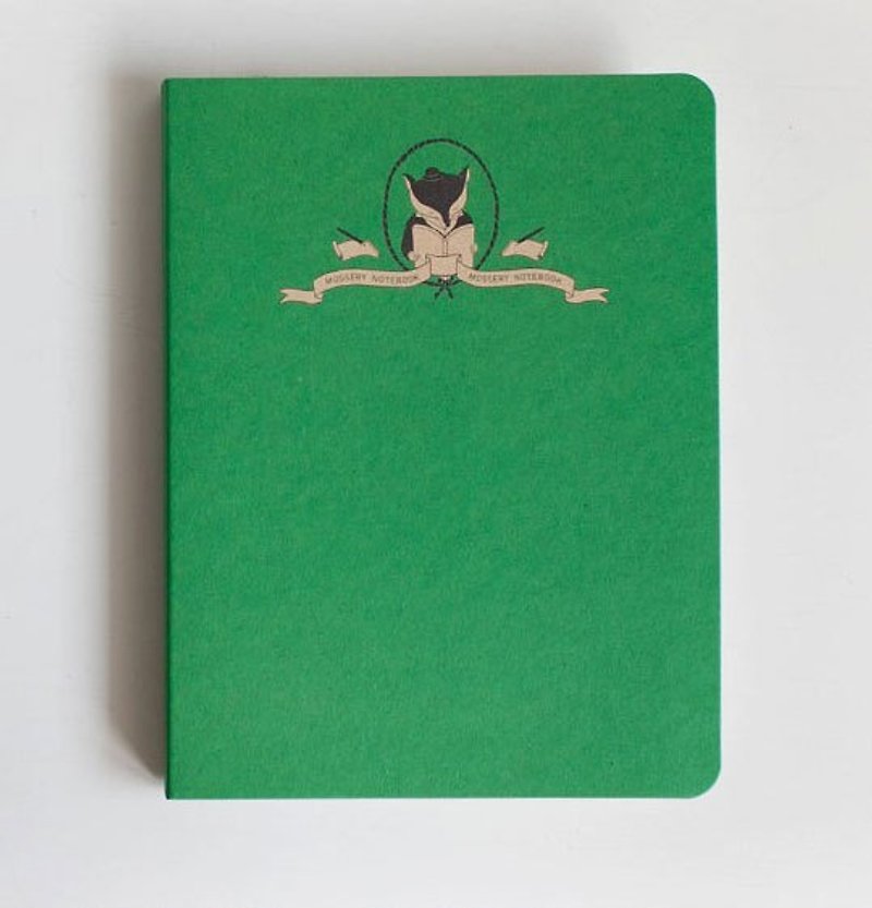 狐狸先生 方格 A5 筆記本/記事本 - สมุดบันทึก/สมุดปฏิทิน - กระดาษ สีเขียว