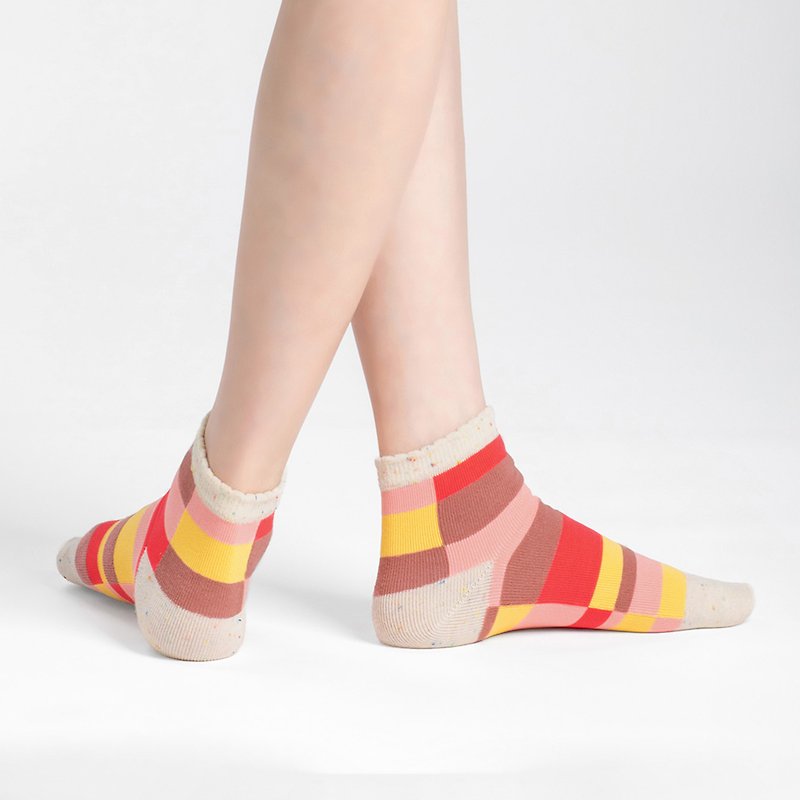 Gaze 1/2 socks - ถุงเท้า - ผ้าฝ้าย/ผ้าลินิน 