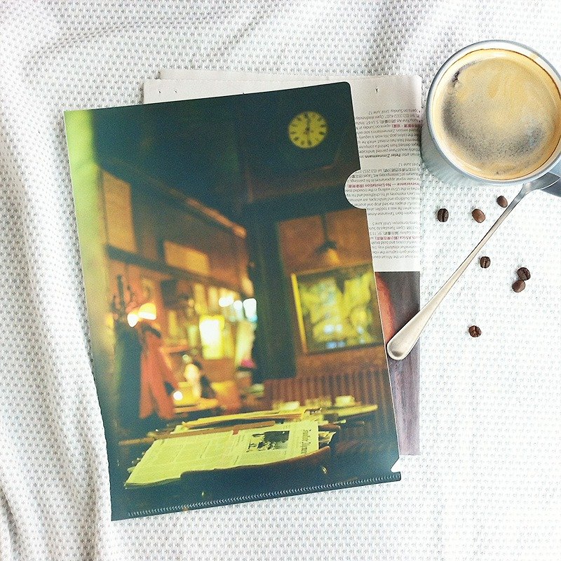 Scenes Nobody Awaits: "Coffee House" L-Folder - Folders & Binders - Plastic 