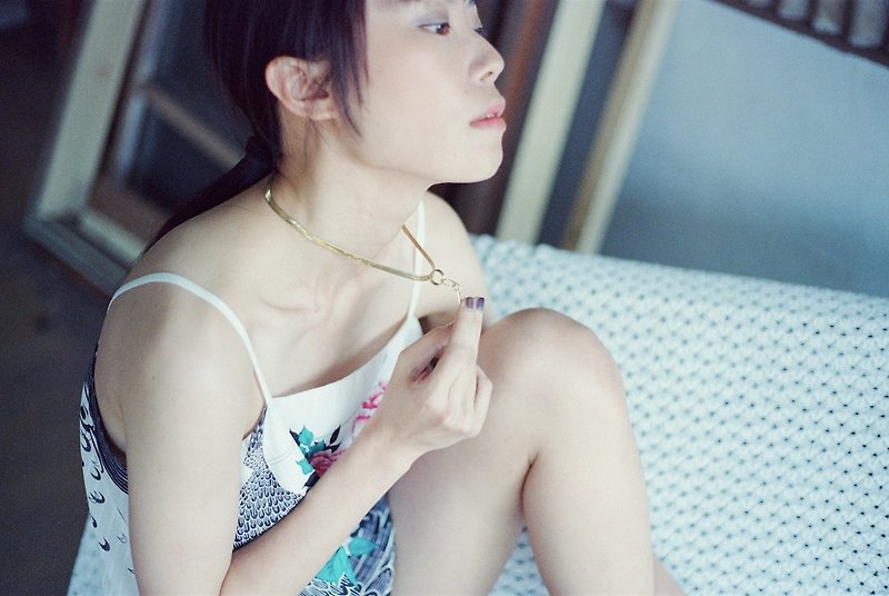 【 with love 】 祝福刻字紀念手鍊   給她的情人禮物  可客製化刻字 - Necklaces - Other Metals Gold