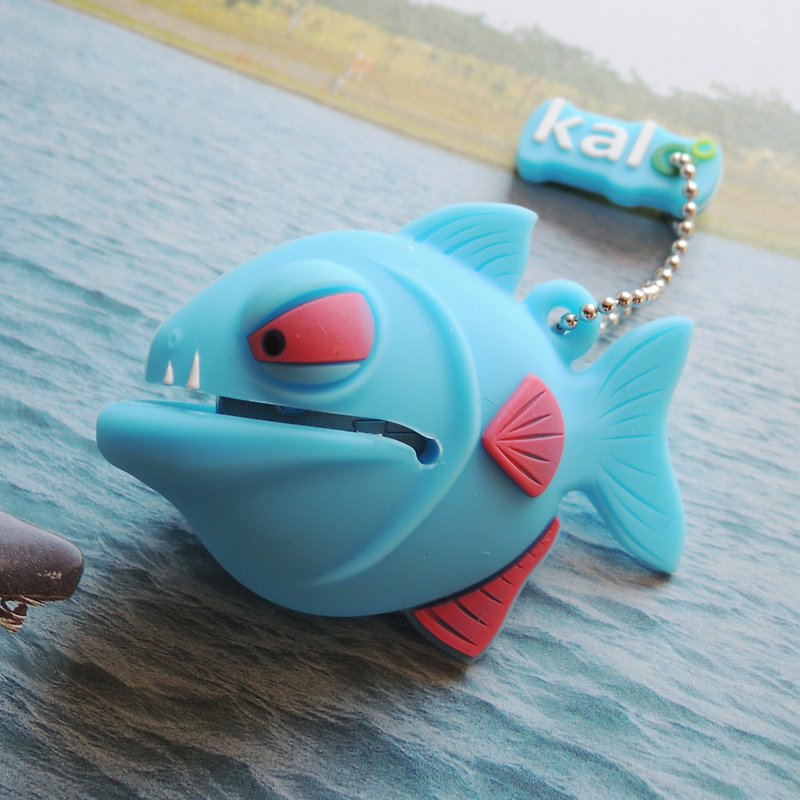 Kalo 8G Piranha design usb flash drive - แฟรชไดรฟ์ - ซิลิคอน สีน้ำเงิน