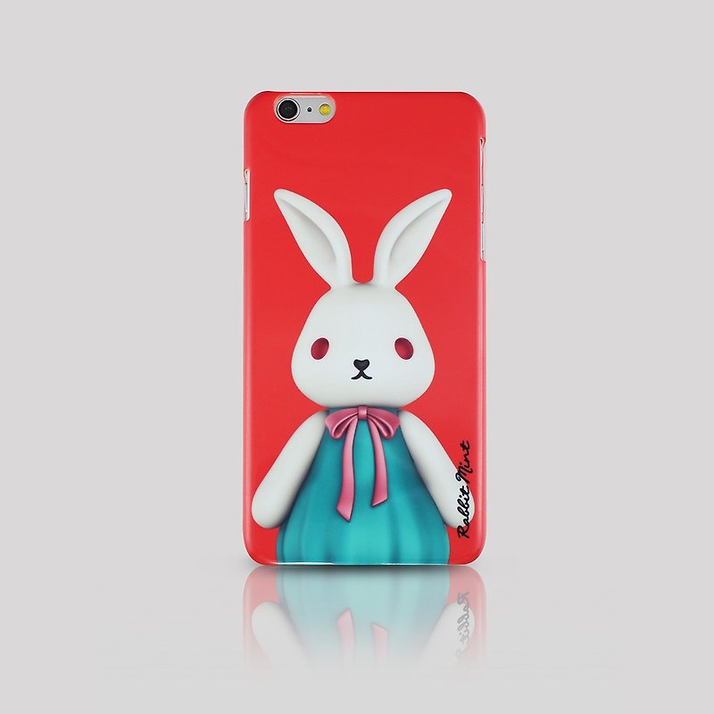 (Rabbit Mint) Mint Rabbit Phone Case - Bu Mali Merry Boo - iPhone 6 Plus (M0001) - Phone Cases - Plastic Red
