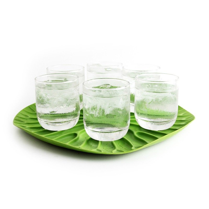 QUALY 蓮の葉トレイ - 急須・ティーカップ - プラスチック グリーン