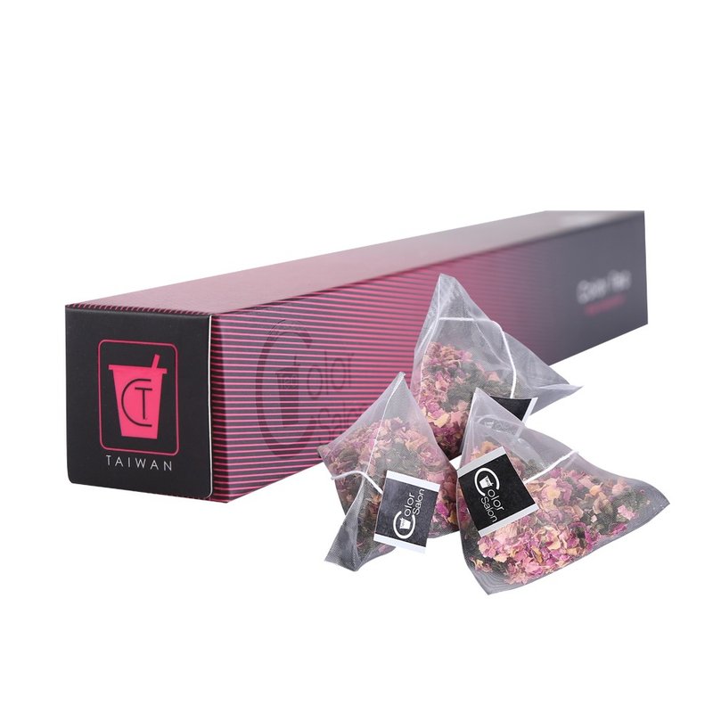 【Color Salon Tea】玫瑰烏龍 Rose Oolong Tea - 茶葉/茶包/水果茶 - 植物．花 紅色