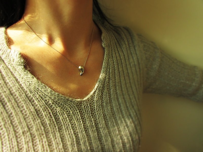 comma necklace | mittag jewelry - สร้อยคอ - เงิน สีเงิน