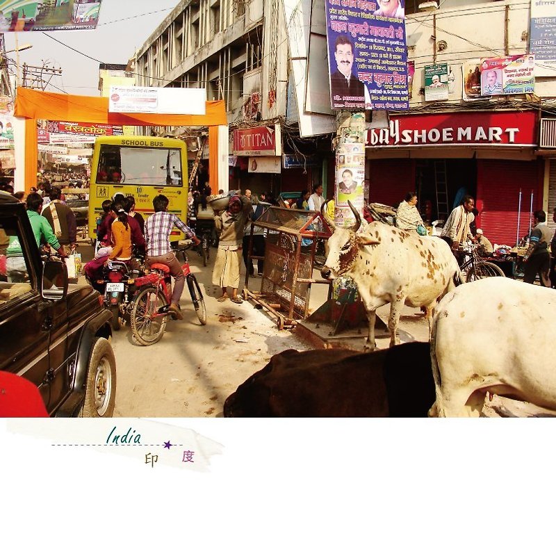India Travel Photography Postcard - การ์ด/โปสการ์ด - กระดาษ 