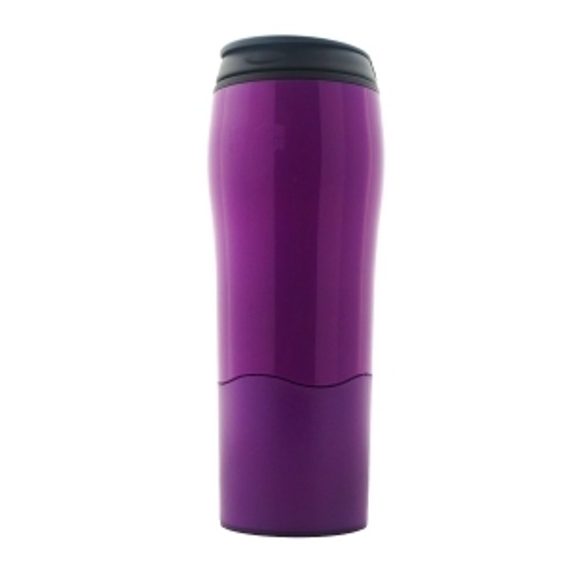 [Sucking the odd cup] Double-layer accompanying cup (purple) - กระติกน้ำ - พลาสติก สีม่วง