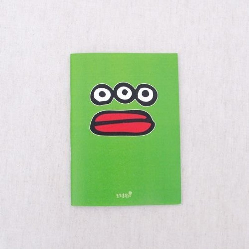 1212玩樂設計旅行記錄本-三眼怪 - 筆記簿/手帳 - 紙 綠色