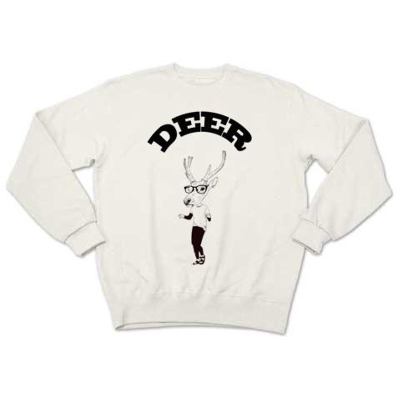 DEER (sweat white) - เสื้อยืดผู้ชาย - วัสดุอื่นๆ 