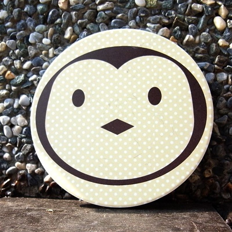 Cute little penguin ceramic absorbent coasters - ที่รองแก้ว - ดินเผา สีกากี