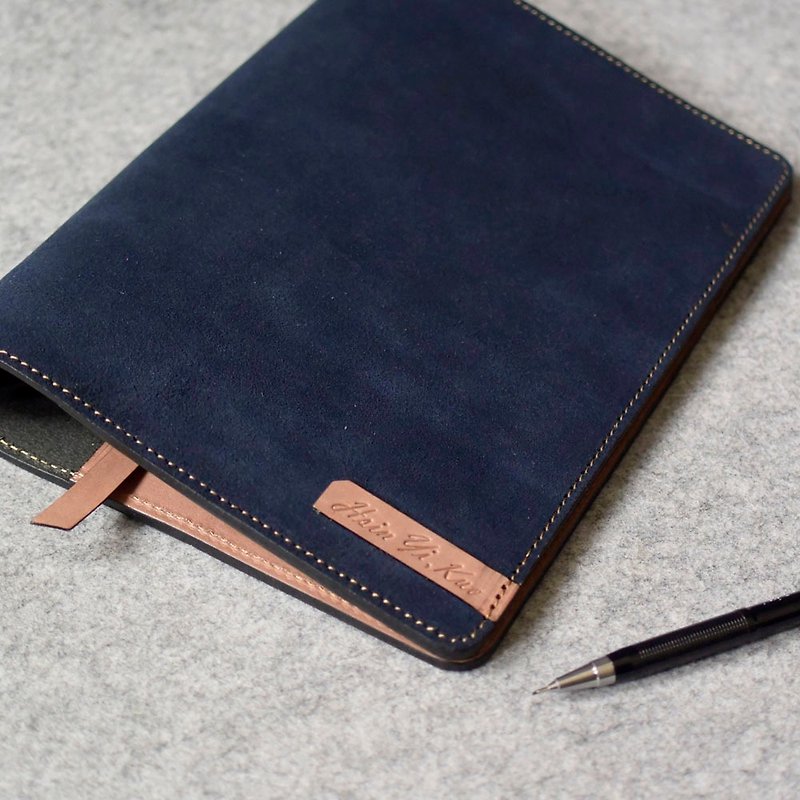 A5 Buttonless Leather Loose-leaf Notebook+L Interlayer//2023 Handbook/ - Notebooks & Journals - Genuine Leather Multicolor
