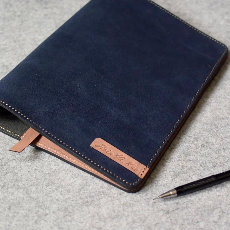 A5 Buttonless Leather Loose-leaf Notebook+L Interlayer//2023 Handbook/ - Notebooks & Journals - Genuine Leather Multicolor