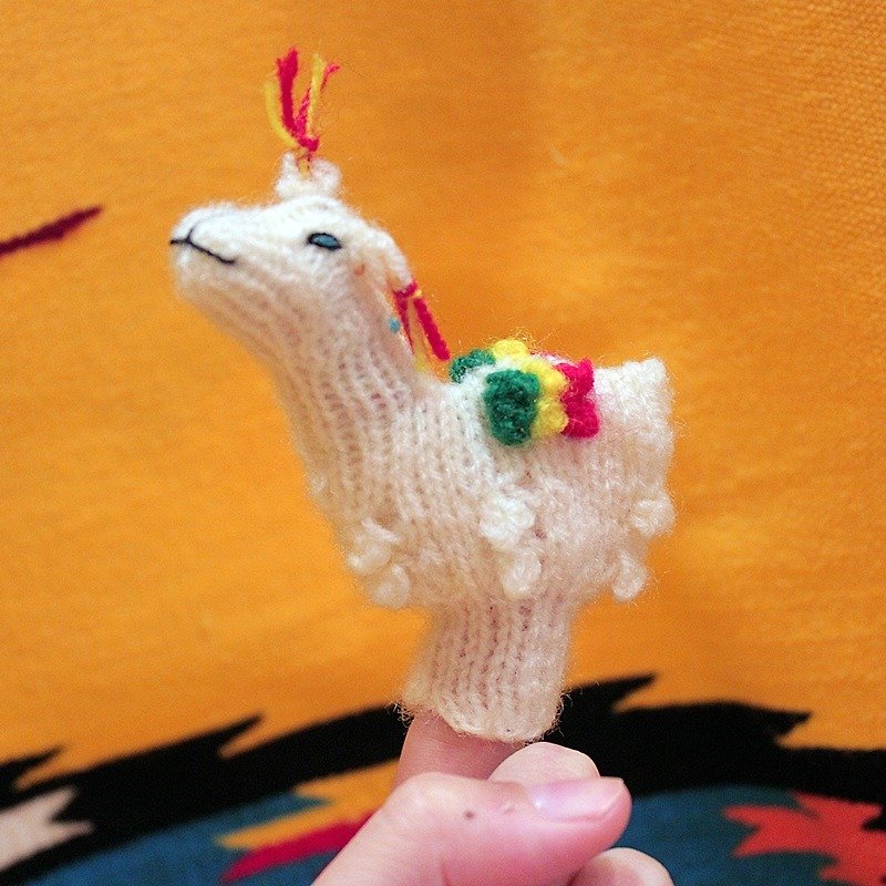 ✾saibaba ethnique // celebration lamb finger doll ✾ - Stuffed Dolls & Figurines - Other Materials White