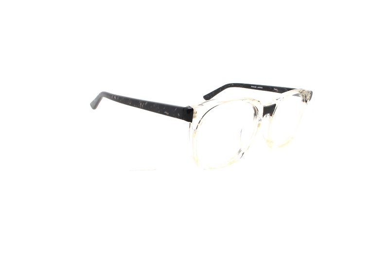 Can purchase flat/power lenses Kansai Yamamoto KY86PL 90s Japanese-made glasses - Glasses & Frames - Plastic Transparent