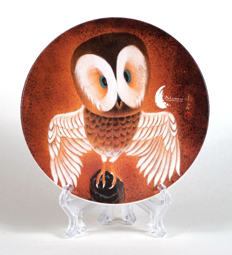 Artist Creation Series Coaster-Guo Yujun-Mo Yan (including Acrylic frame) - Coasters - Porcelain 
