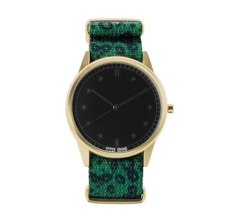 HYPERGRAND - 01基本款系列 - JADE LEOPARD翡翠綠豹紋手錶 (金) - 男裝錶/中性錶 - 其他材質 多色
