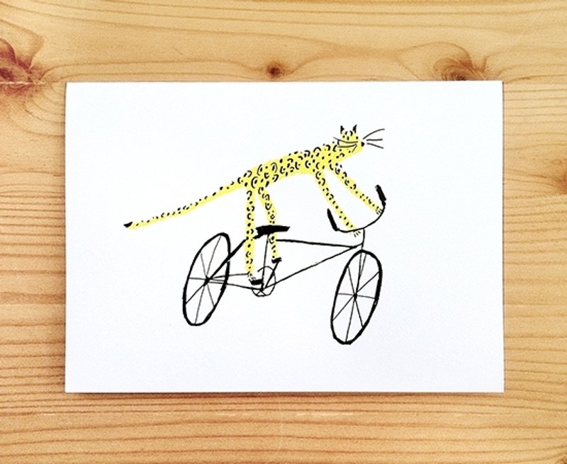 Global illustrator Series - Nina Cosford Greeting Card " CHEETAH " - การ์ด/โปสการ์ด - กระดาษ 