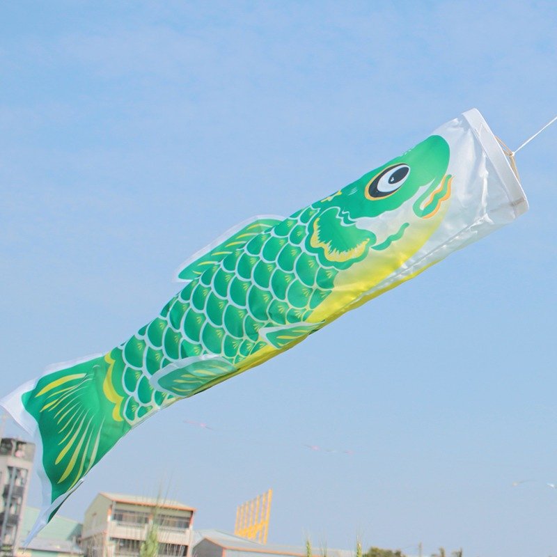台灣鯉魚旗90CM (綠) - 擺飾/家飾品 - 其他材質 綠色