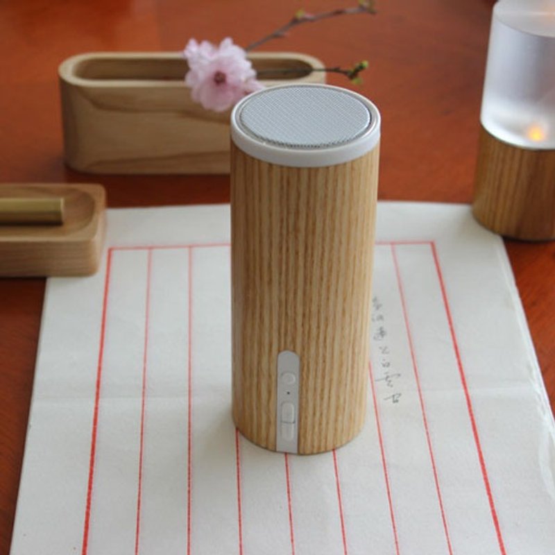 Wooden Bluetooth Speaker | handmade | gift | Independent brand | SeventhHeaven - ลำโพง - ไม้ สีส้ม
