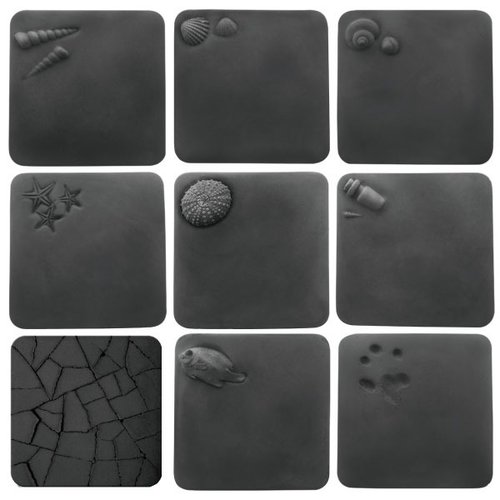 KALKI&#x27;D pro- Cement absorbent coaster full series of nine classics-hidden version shipped randomly (black)