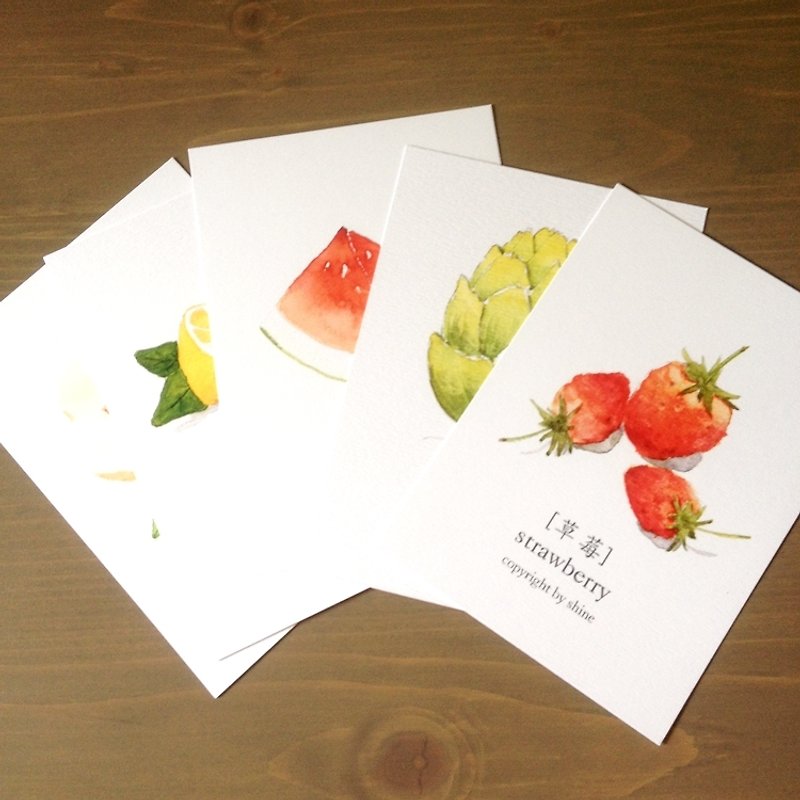 FRESH SUMMER fresh sense watercolor paper postcard - Cards & Postcards - Paper 
