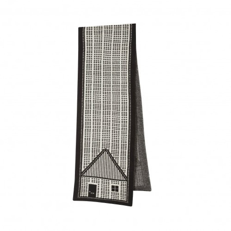 【換季特賣】House 純羊毛圍巾-黑 | Donna Wilson - 圍巾/披肩 - 羊毛 黑色