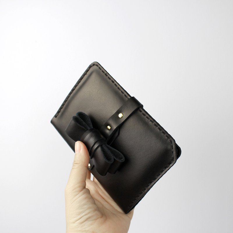 Zemoneni Leather Passport holder all purpose for card and money notes - Wallets - Genuine Leather Black