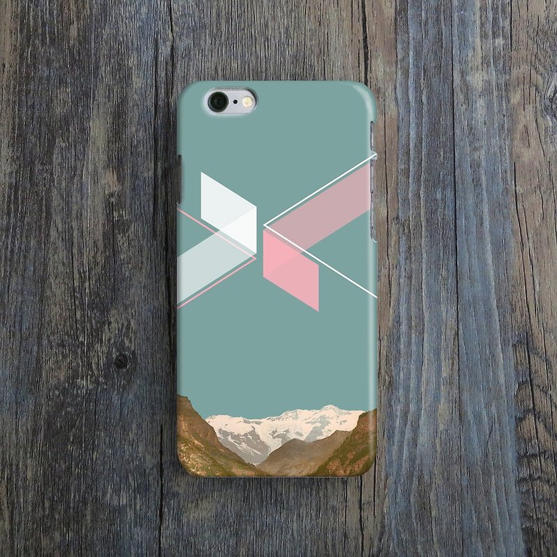 Mountain, - Designer iPhone Case. Pattern iPhone Case. One Little Forest - Phone Cases - Plastic Blue