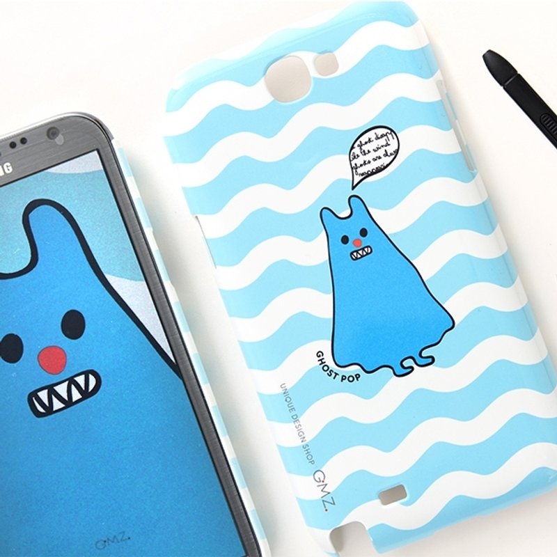 Dessin x GMZ-Locky Galaxy note2 phone shell -ghost (blue), GMZ44957 - Phone Cases - Plastic Blue