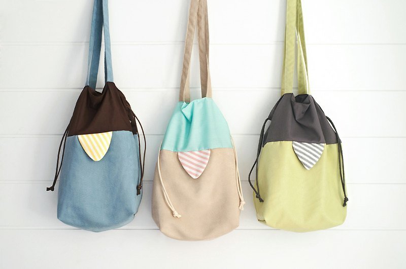 hairmo. Macaron Pouch suede fringe shoulder bag (tricolor) - กระเป๋าแมสเซนเจอร์ - วัสดุอื่นๆ สีเขียว