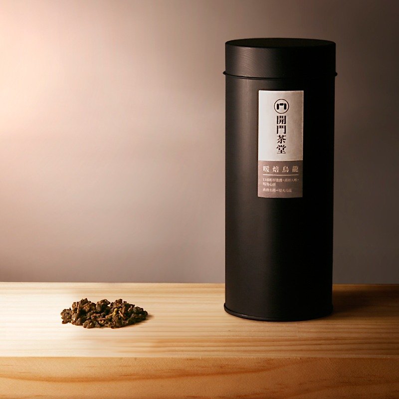 開門茶堂 温焙煎烏龍茶（炭焼烏龍茶）-缶茶/150g - お茶 - その他の素材 
