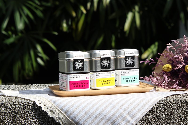 Samova organic tea | style "small canned" organic tea close debut | easy to carry modeling compact | suitable for a variety of flavors | wedding small things - ชา - อาหารสด หลากหลายสี