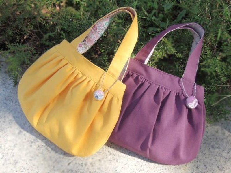{ 純色 } 散步包＊手提包＊午休袋＊ - 手提包/手提袋 - 其他材質 紫色