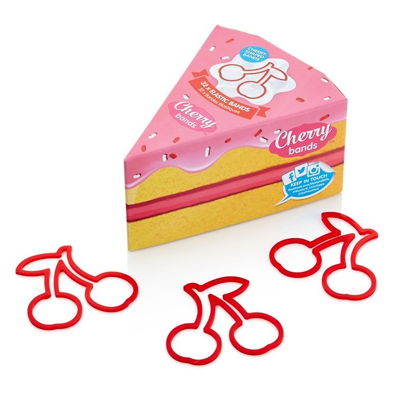 Mustard Rubber Band – Cherry Cake - Other - Plastic Red
