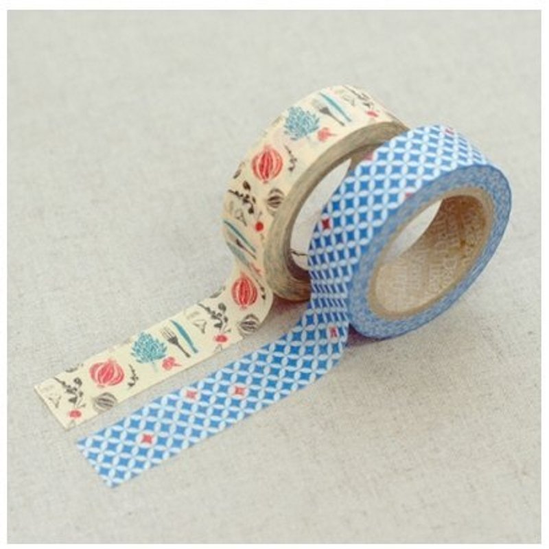 Dailylike and paper tape (2 into) 15-Lucy, E2D97785 - Washi Tape - Paper Multicolor