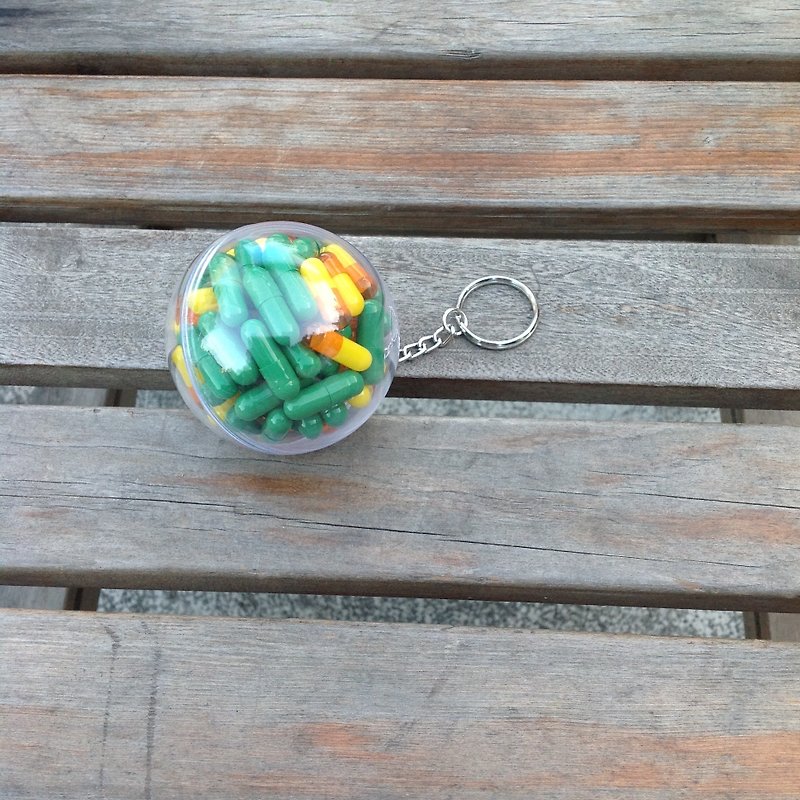 Rescue capsule ball series Key Chains - Sunshine forest - ที่ห้อยกุญแจ - อะคริลิค สีเขียว