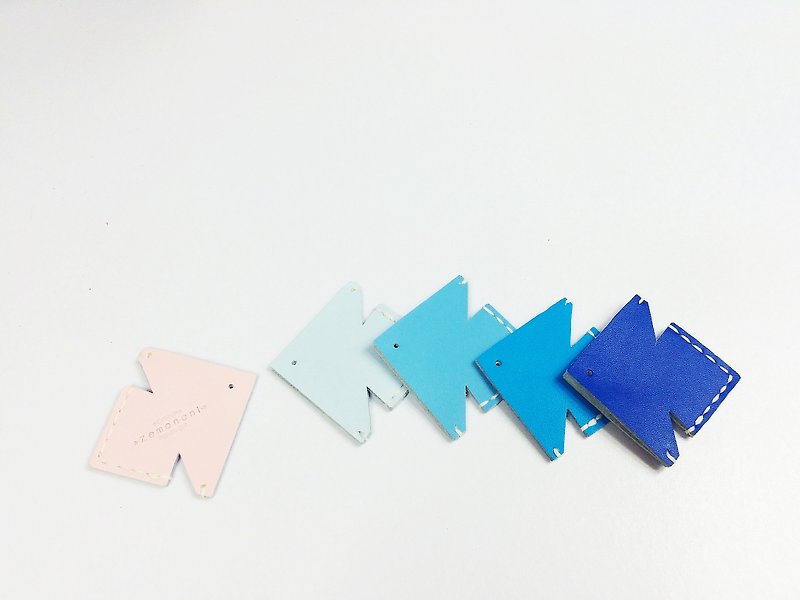 Zemoneni leather bookmark one set 5 pieces - เครื่องหนัง - หนังแท้ หลากหลายสี