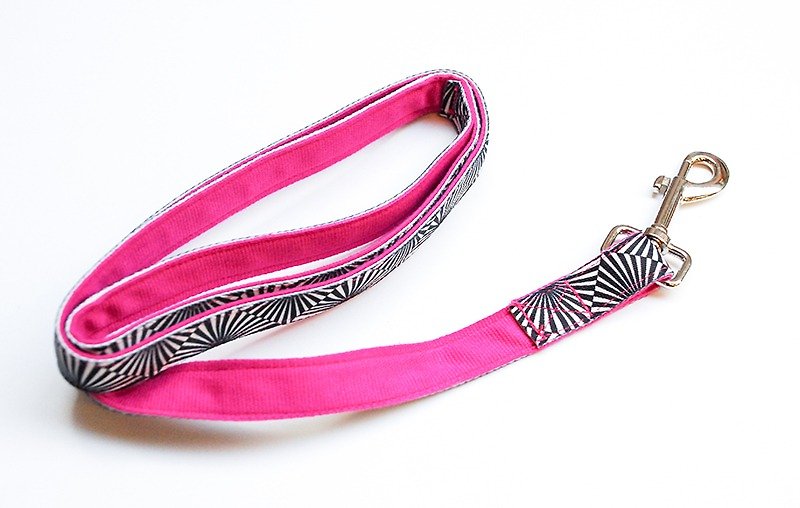 Lanyard (small) hit the color black and white pattern (for S, XS harness and collar) - Collars & Leashes - Thread Purple