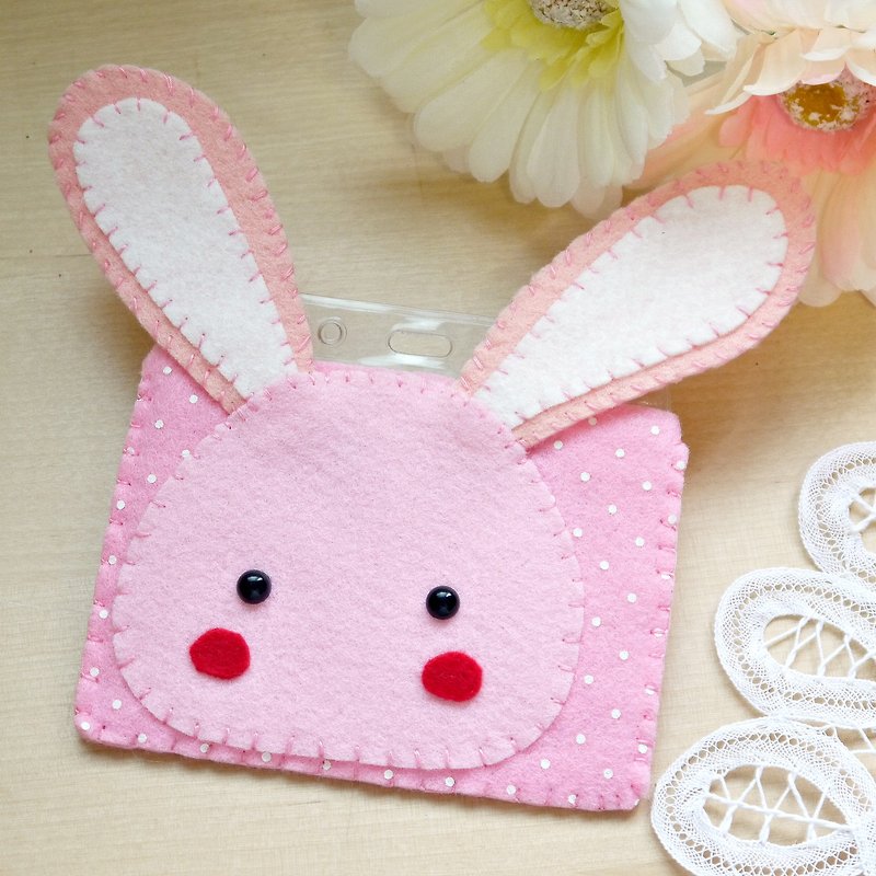 我愛兔子證件夾(不織布) - 其他 - 其他材質 粉紅色