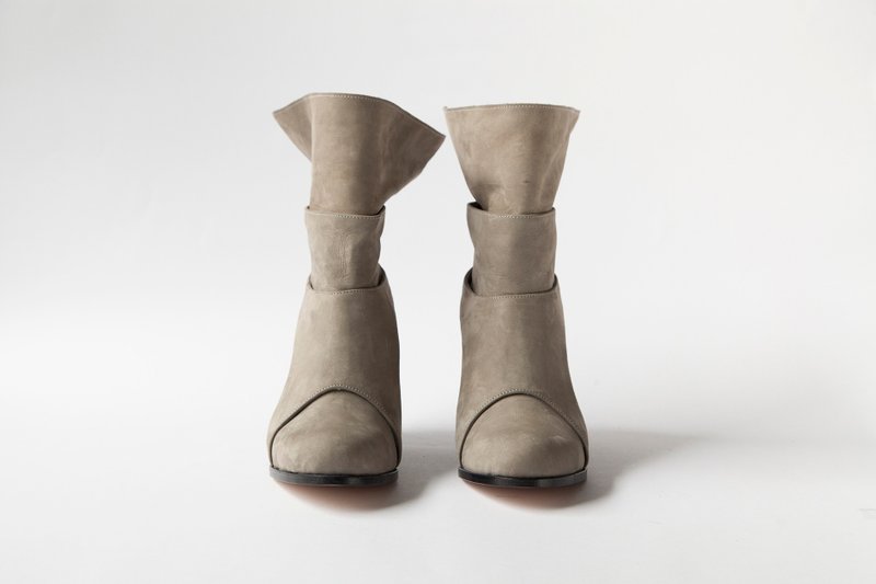 Karst Karst - Women's Booties - Genuine Leather Khaki