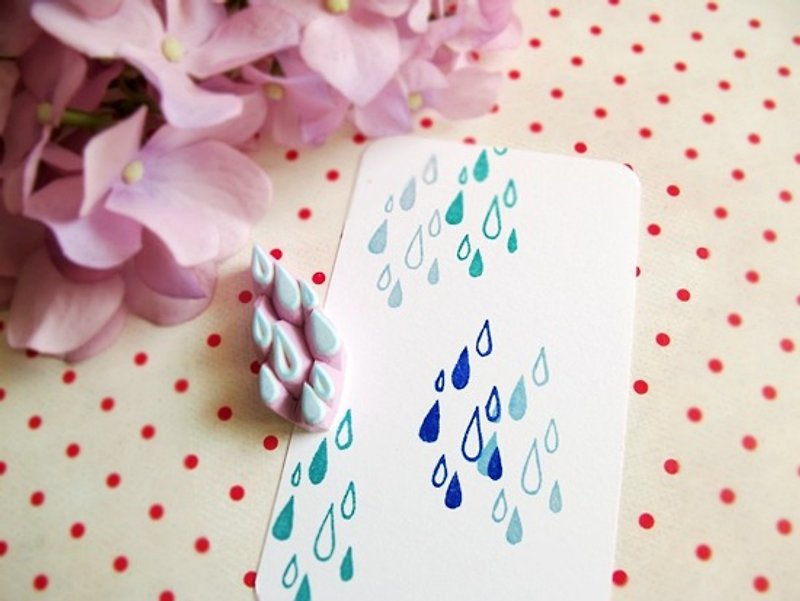 Apu hand stamp all-match fresh water drop stamp hand account stamp - Stamps & Stamp Pads - Rubber 