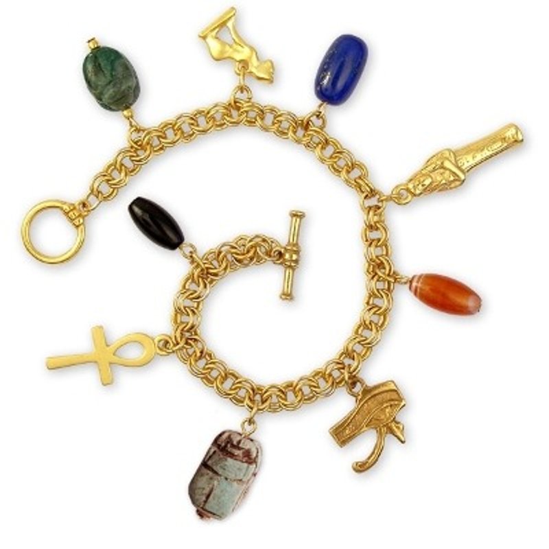 Ancient Egypt lucky charm bracelet - Bracelets - Other Metals Multicolor