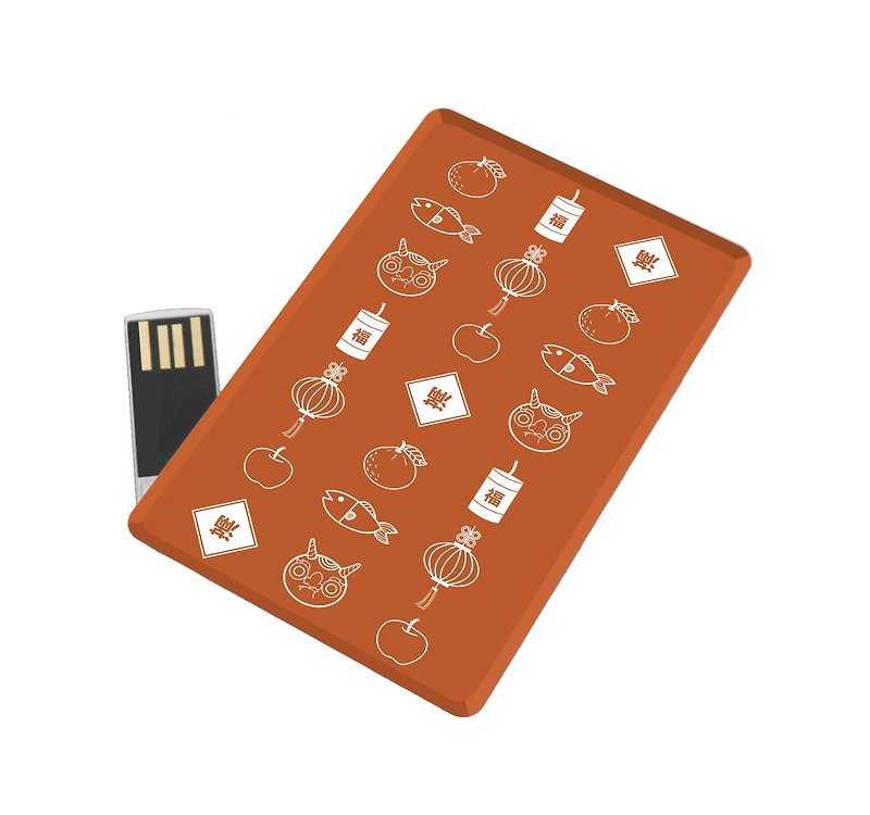 Juxiang Dafa Card Flash Drive 16GB - แฟรชไดรฟ์ - พลาสติก สีแดง