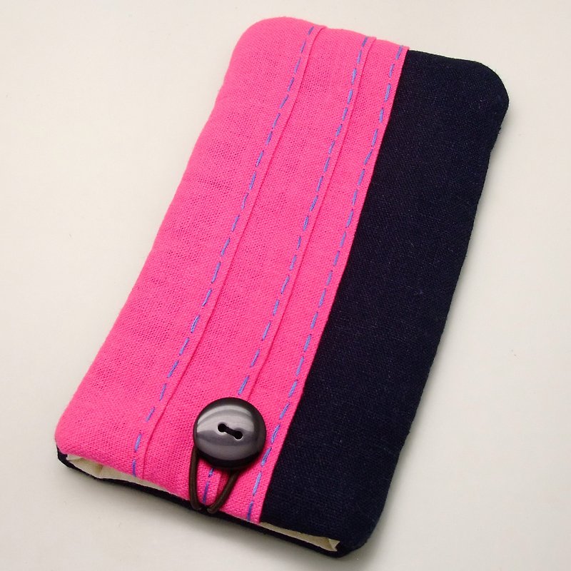 Customized phone bag, mobile phone bag, mobile phone protective cloth cover- (P-52) - Phone Cases - Cotton & Hemp Pink