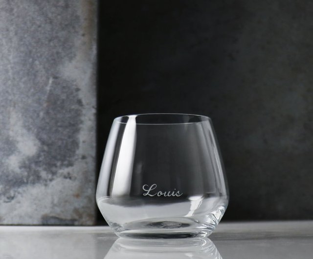 345cc [Introduction to name exclusive wine glass] Thin edge name carved  glass whiskey glass customized - Shop msa-glass Bar Glasses & Drinkware -  Pinkoi