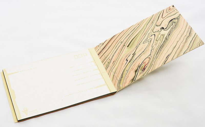 Set of ten postcards marble floating ink into jute paper _ _ fair trade - การ์ด/โปสการ์ด - กระดาษ หลากหลายสี